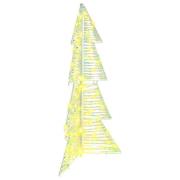 vidaXL Julgran med 100 LED-lampor Varmvit 120 cm PET