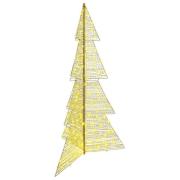 vidaXL Julgran med 240 LED-lampor Varmvit 180 cm PET