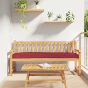 vidaXL Pallkudde Vinröd 200 x 40 x 8 cm Oxford Tyg