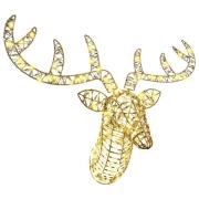 vidaXL Ren Pull Släde Varmvit 68 x 36.5 x 62.5 cm PET