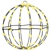 vidaXL Ball med 96 LED-lampor Varmvit 30 cm Metall