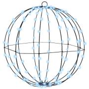 vidaXL Ball med 160 LED-lampor Kallvit 50 cm Metall