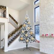 vidaXL Julprydnad Set 3 pcs Guld Plast