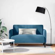 vidaXL Loveseat soffa blå 109 cm sammet