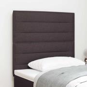 vidaXL LED huvuddyna med LED-ljusslingor Mörkbrun 100 cm tyg