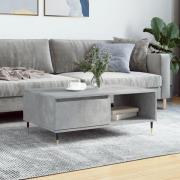 vidaXL Soffbord betonggrå 90x60x35 cm konstruerat trä