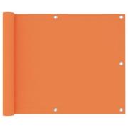 vidaXL Balkongskärm orange 75x400 cm oxfordtyg