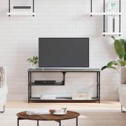 vidaXL Tv-bänk grå sonoma 103x38x46,5 cm konstruerat trä och stål