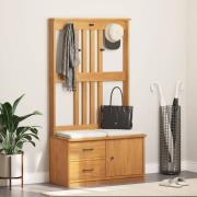 vidaXL Hallträd SANDNES 87x40x159,5cm massiv träfuru