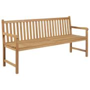 vidaXL Trädgårdsbänk 175 cm massiv teak
