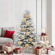 vidaXL Julprydnad Set 9 pcs Guld XL