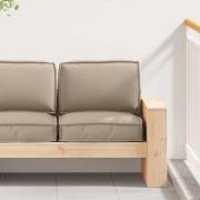 vidaXL Pallkuddset 2 pcs Taupe Oxford Tyg