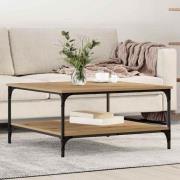 vidaXL Kaffeebord artisan ek 80 x 80 x 40 cm Konstruerat trä