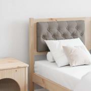 vidaXL Huvudgavel Övrigt Brun och taupe 140 cm Massiv furu