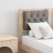 vidaXL Huvudgavel Övrigt Brun och taupe 120 cm Massiv furu