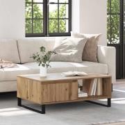 vidaXL Kaffeebord Artisan Ek 90 x 60 x 35 cm Konstruerat trä