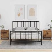 vidaXL Nattduksbord med låda 2 pcs Gammalt trä 40 x 35 x 47,5 cm