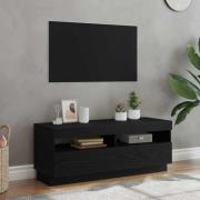 vidaXL TV-skåp Svart 100 x 35 x 40 cm Konstruerat trä