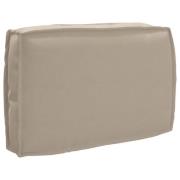 vidaXL Palldyna för ryggstöd Taupe 60 x 40 x 12 cm Oxford tyg