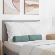 vidaXL Bolsterkuddar 2 pcs Havgrön Ø 15 x 40 cm Kordread tyg