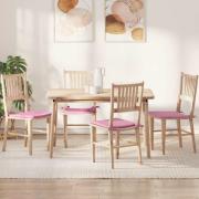 vidaXL Sittkuddar 4 pcs Rosa 40 x 40 x 3 cm tyg