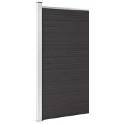vidaXL Staketpanel WPC 95x186 cm svart