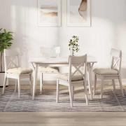 vidaXL Sittkuddar 4 pcs Kräm 40 x 40 cm Kordread tyg