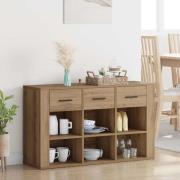 vidaXL Sideboard Artisan Ek 100 x 30 x 59,5 cm Konstruerat trä