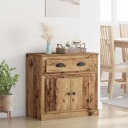 vidaXL Skåp med låda Gammalt trä 70 x 35,5 x 67,5 cm Konstruerat trä