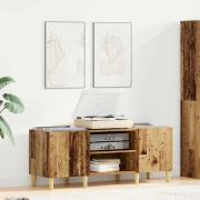 vidaXL Skivskåp Gammalt trä 121 x 38 x 48 cm Konstruerat trä