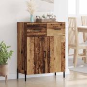 vidaXL Sideboard Gammalt trä 69,5 x 34 x 90 cm Konstruerat trä