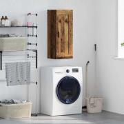 vidaXL Väggskåp Gammalt trä 34,5 x 34 x 90 cm Konstruerat trä