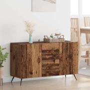 vidaXL Sideboard med låda Gammalt trä 100 x 36 x 60 cm Konstruerat trä