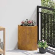 vidaXL Hörnställning Rostig 30 x 30 x 50 cm cortenstål