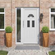 vidaXL Planteringskärl 2 pcs Rostig 30 x 30 x 75 cm