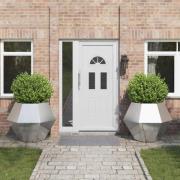 vidaXL Planteringskärl 2 pcs Silver 100 x 100 x 80 cm Rostfritt stål