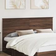 vidaXL Huvudgavel med huvudgavel Brun Ek 180 cm Konstruerat trä