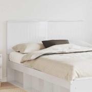 vidaXL Huvudgavel med huvudgavel Glansig Vit 150 cm Konstruerat trä