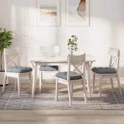 vidaXL Sittkuddar 4 pcs Ljusgrå 40 x 40 x 12 cm tyg