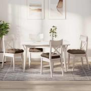 vidaXL Sittkuddar 4 pcs Brun 40 x 40 x 12 cm tyg