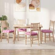 vidaXL Sittkuddar 4 pcs Rosa 45 x 45 x 12 cm tyg