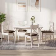 vidaXL Sittkuddar 4 pcs Brun 40 x 40 x 6 cm tyg