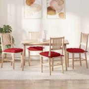 vidaXL Sittkuddar 2 pcs Röd 40 x 40 x 6 cm tyg