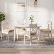 vidaXL Sittkuddar 4 pcs Kräm 40 x 40 cm Mikrofiber Tyg