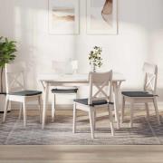 vidaXL Sittkuddar 4 pcs Mörkgrå 40 x 40 x 3 cm tyg