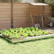 vidaXL Snigelfence Silver 50 x 3,5 x 25 cm Rostfritt stål