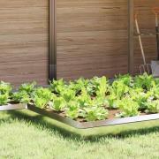 vidaXL Snigelfence Silver 13,5 x 13,5 x 25 cm Rostfritt stål