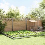 vidaXL Snigelstaket 20 pcs Silver Galvaniserat Stål