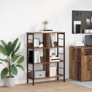 vidaXL Hyllsystem Gammalt trä 82 x 32 x 112 cm Konstruerat trä