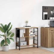 vidaXL Hyllsystem Artisan Ek 82 x 32 x 79 cm Konstruerat trä